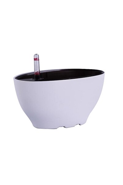 Roberto Rossi Jardiniera inteligenta L22xW13xH11 cm RobertoRossi Vessel alb l...