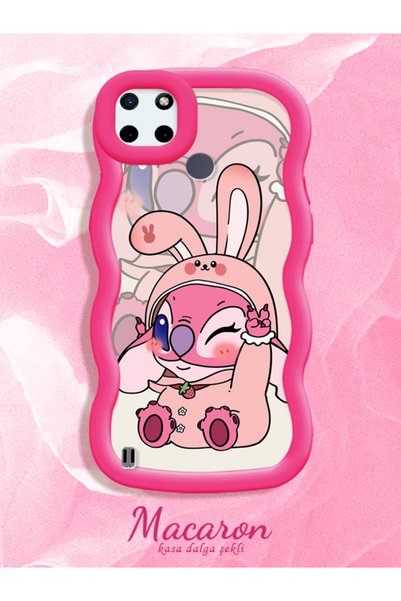CHICASELUX Simple Red Silicone Phone Case Cute Pattern Compatible with Realme...