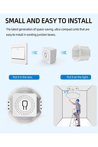Tuya Zigbee Nötr Gerektirmeyen 1ch Nötrsüz Röle