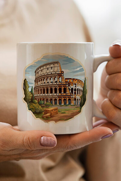 South Steel Porcelain Mug Rome Printed Gift Mug Coffee Cup Mug