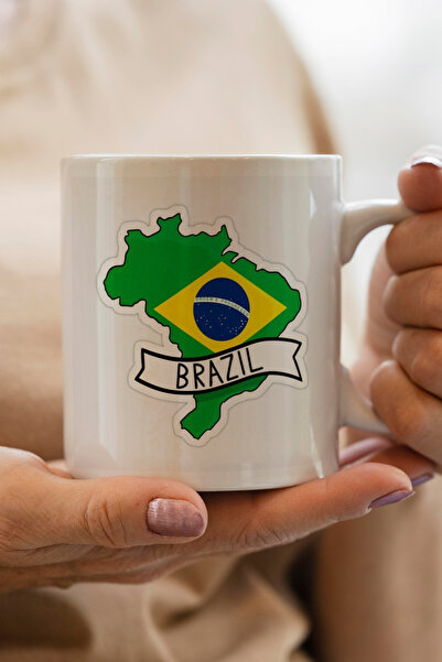South Steel Porcelain Mug Brazil Printed Gift Mug Coffee Cup Mug
