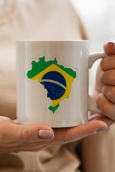 South Steel Porcelain Mug Brazil Printed Gift Mug Coffee Cup Mug