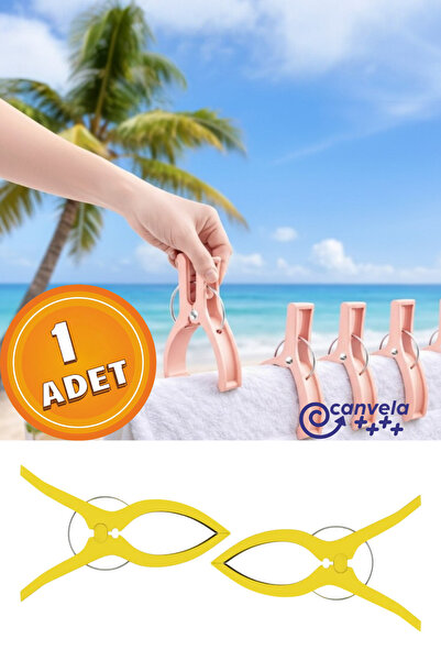 CANVELA 1 Adet XXL Büyük Boy Şezlong Plaj Havlusu Mandalı Halı Asma Battaniye...