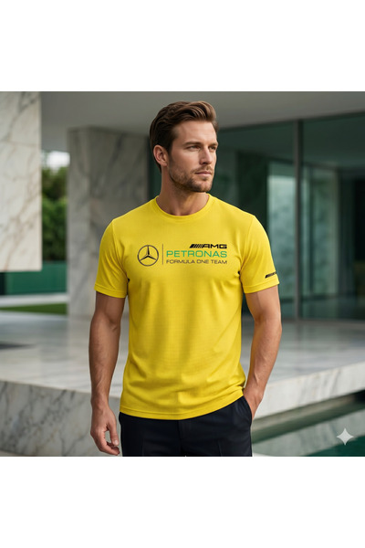 Farah Tekstil Tricou bărbătesc din bumbac cu gâtul rotund, Lycra, cu imprimeu...