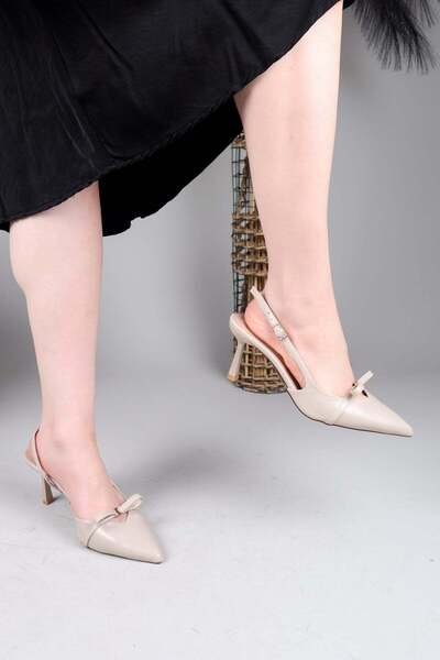 Birikon Noir Bow Detailed Heeled Shoes Ten