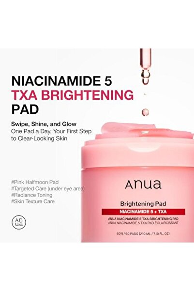 ANUA , Niacinamide 5 Txa, Peel-Off Pads, 60 pcs