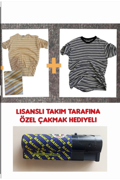 KANDEMİR GROUP Wash and Wear T-Shirt Koko Does Not Make You Sweat 2-Pack + Licensed Fan Lighter