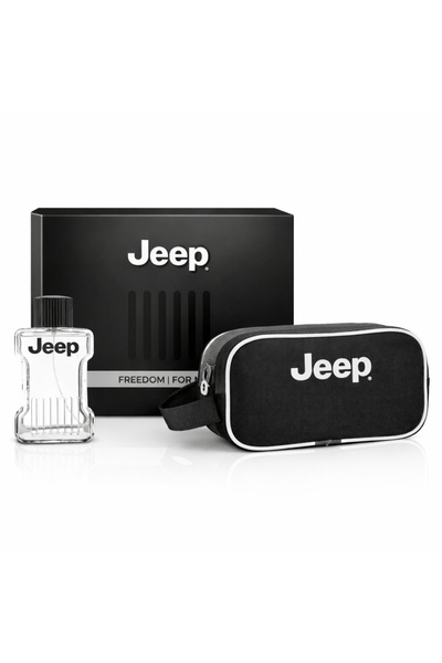 JEEP Set cadou Freedom Essentials – Apă de toaletă EDT 100 ml& Borsetă