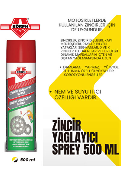 Börfh ZİNCİR YAĞLAYICI SPREY 500 ml