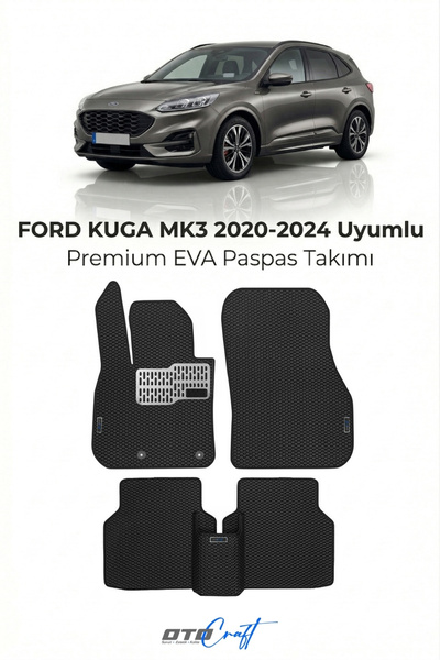 OTOCRAFT Ford Kuga MK3 (2020-2024) Araca Özel 3D Havuzlu Eva Paspas Tam Set 5...