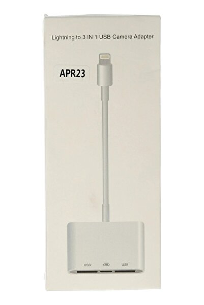Genel Markalar DGC AVM® APR23 Iphone Otg 3in1 - Beyaz