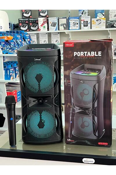 BERİS PORTABLE MİKROFONLU HOPARLÖR 6.5x2 İNCH