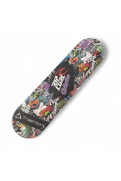 Orko Toys RıPCURL Desenli Kaykay | 80 cm Tahta Kaykay | Zımpara Yüzey | 85 kg