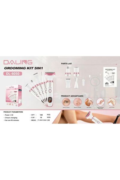 Generic 5-in-1 Precision Beauty & Grooming Kit | Total Body Hair Removal System