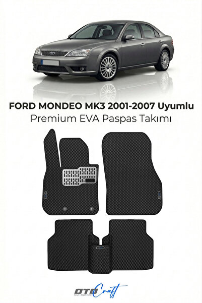 OTOCRAFT Ford Mondeo MK3 (2001-2007) Araca Özel 3D Havuzlu Eva Paspas Tam Set...