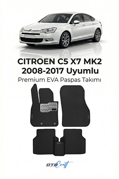 OTOCRAFT Citroen C5 X7 MK2 (2008-2017) Araca Özel 3D Havuzlu Eva Paspas Tam S...