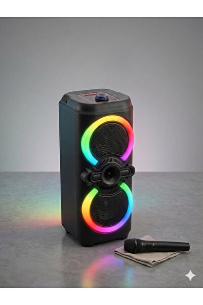 SING -e ZQS8285XW Φορητό Ηχείο Καραόκε, 20W, Bluetooth, Μπαταρία 2500mAh, RGB...