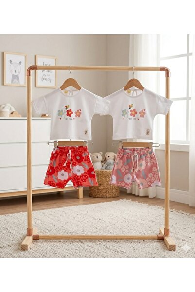 Babexi Summer Floral Bee Printed Shorts Set