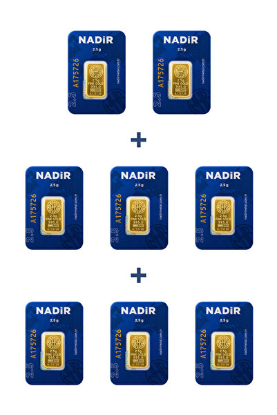 Nadir Gold 24 Ayar 20 Gram Külçe Altın (8 Adet 2,5 Gram Külçe Altın )