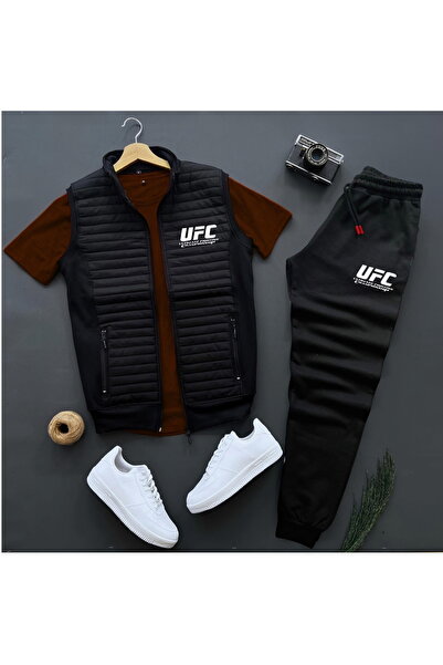 NewCabin Νέα σεζόν Basic UFC Τυπωμένο Καπιτονέ Γιλέκο - Καλοκαιρινό Φούτερ - ...