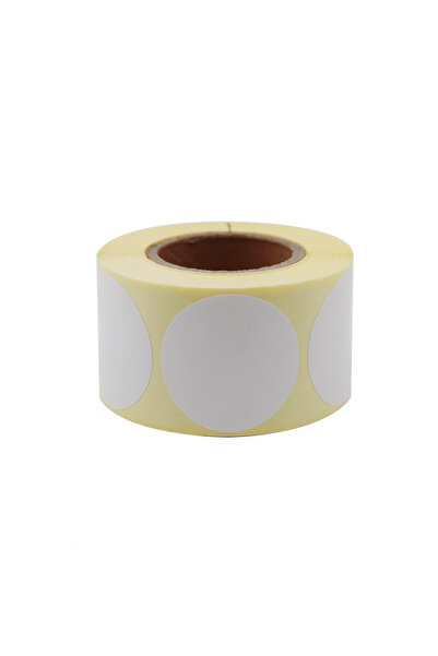 NorthAK 30x30 mm Yuvarlak Lamine Termal Etiket 200 adet - Phomemo M110-M108-M...