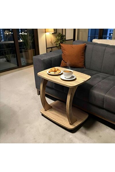 İMOKA DİZAYN İMOKA Çiftli Büyük Boy C Sehpa 60x40x60 cm Koltuk Yanı Laptop & ...