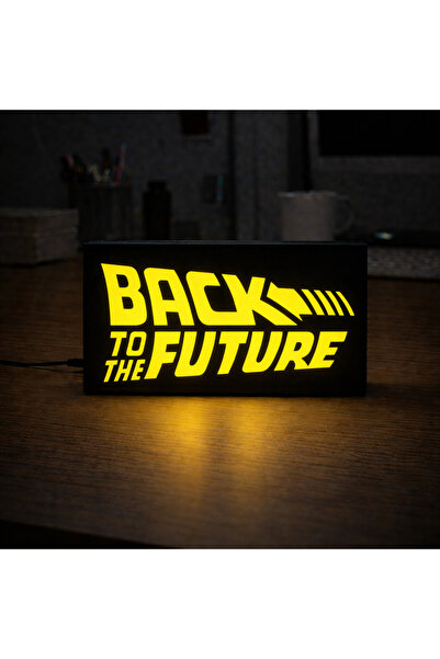 Gişe Arts Masa Lambası - Back to the Future Logo Adaptörlü Dekoratif & Hediye...