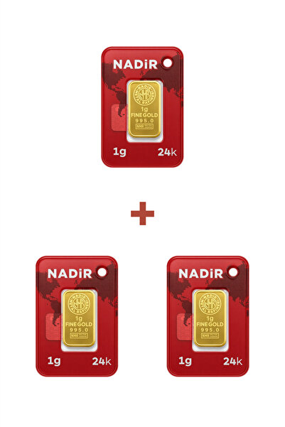Nadir Gold 24 Ayar 3 Gram Külçe Altın (3 Adet 1 Gram Külçe Altın )