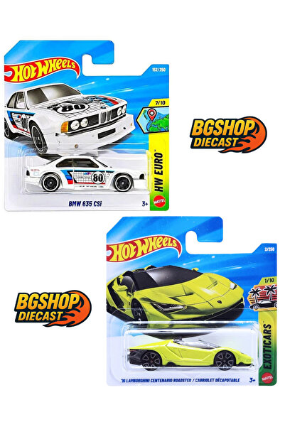 HOT WHEELS 16 Lamborghini Centenario Roadster - BMW 635 CSİ