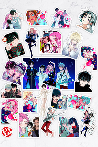 ZipZap Πακέτο αυτοκόλλητων με αυτοκόλλητα φύλλα αλουμινίου Alien Stage Anime ...