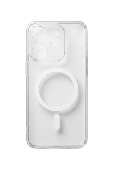 Redmi Note 14 4G MagSafe Compatible Transparent Mica Hard Case Shockproof Yellowing Resistant Case