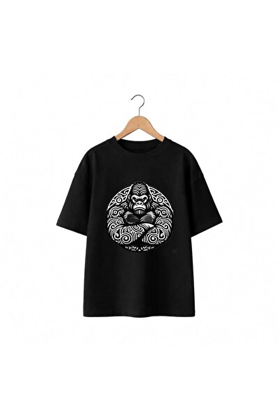 playwear Μπλουζάκι με στάμπα Gorilla Chest, 100% βαμβακερό, Oversize, Loose R...