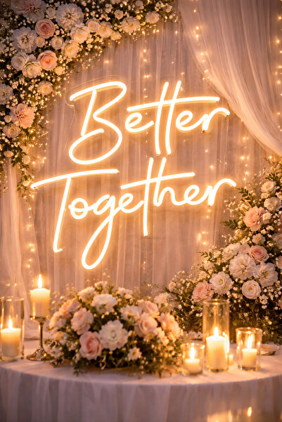 dgrk ahşap perakende ticareti Better Together Neon LED Tabela – Gün Işığı Ren...