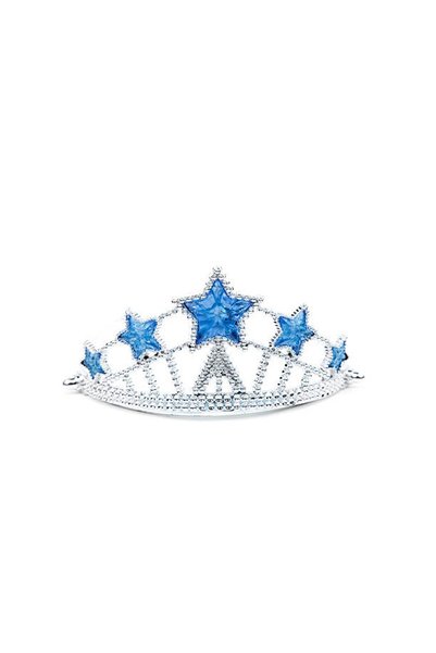 Generic Brand ®   Blue Star Stone Plastic Queen Princess Elsa Crown Kids Size