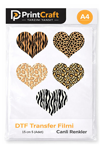 Palo Santo 15 cm (5 Model) Hayvanlar Alemi Modeli Ütü ile Yapışan DTF Transfe...