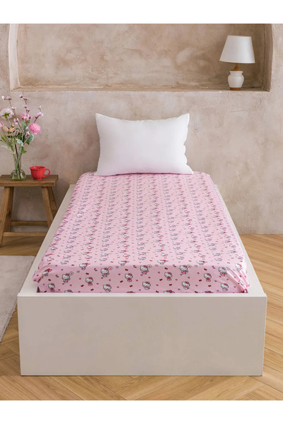 LC Waikiki Ροζ σεντόνι μονό με στάμπα Hello Kitty