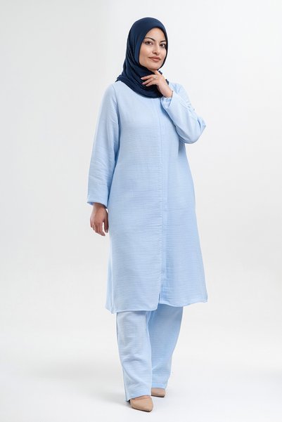 Beratnur Women's Muslin Hijab Set - Hajj and Umrah Clothing