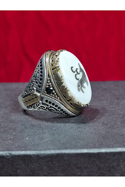 AKAYGROUP 21,56 GRAM BOZKURT 3 HİLAL GÜMÜŞ YÜZÜK