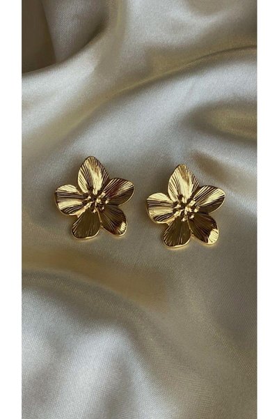 MonCheriAccessoire أقراط زهرة الذهب