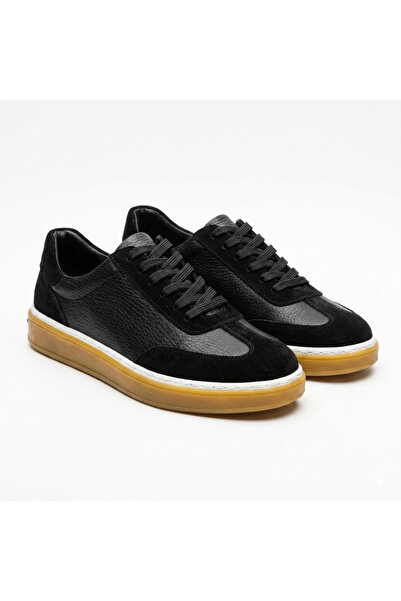Martinetto Genuine Leather & Suede Detailed Men's Sneaker - Thermo Sole Comfo...