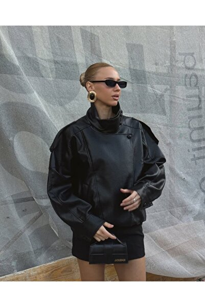 Ekim Store Δερμάτινο μπουφάν ZR Ultra Soft με σχέδιο