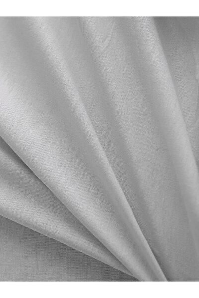 LC Waikiki Γκρι ελαστικό σεντόνι μονό με ελαστική επένδυση