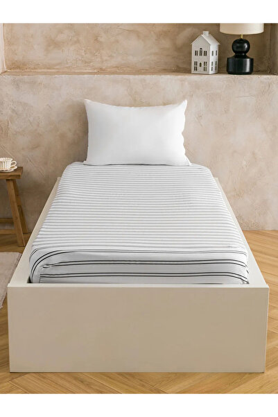 LC Waikiki Μονό σεντόνι με μοτίβο μαύρων γραμμών