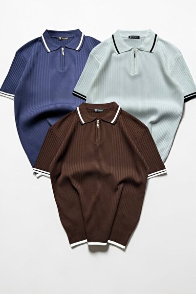 legends butik Ανδρικό Σετ 3 τεμαχίων με φερμουάρ και λαιμόκοψη πόλο – Εύκαμπτ...