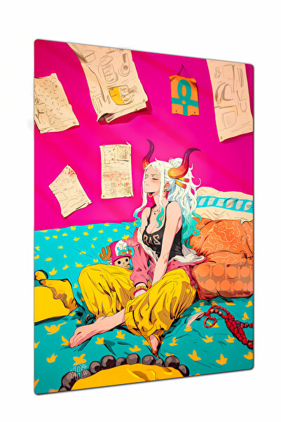 Charmbi Yamato One Piece Metal Poster Gamer Anime Film Tablosu – Parlak Baskı...
