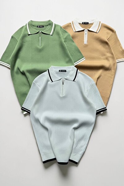 legends butik Ανδρικό Σετ 3 τεμαχίων με φερμουάρ και λαιμόκοψη πόλο – Εύκαμπτ...