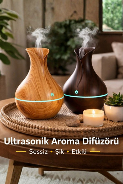 Saltos Hava Nemlendirici Usb'li Oda Araba Aroma Difüzörü Buhar Makinesi Led I...
