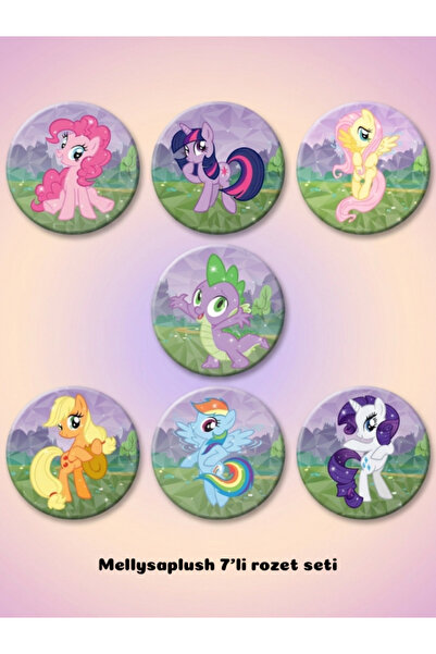 mellysaplush My Little Pony 7’li Rozet Seti 44mm