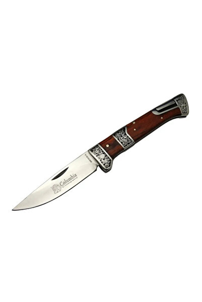 Epilons Mb3936A Kahrgi / Ka Çakısı 20Cm- Manuel, İşlemeli, Kemerlikli, Ahşap Sap