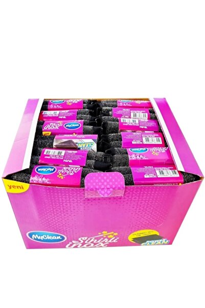 MyClean 24 عبوة من 2 (48 قطعة واحدة) صندوق مفيد My Clean Magic Inox إسفنجة أط...